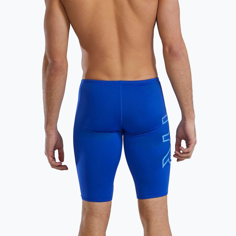 Men's swimming jammers TYR Soild Large Logo Jammer royal 2