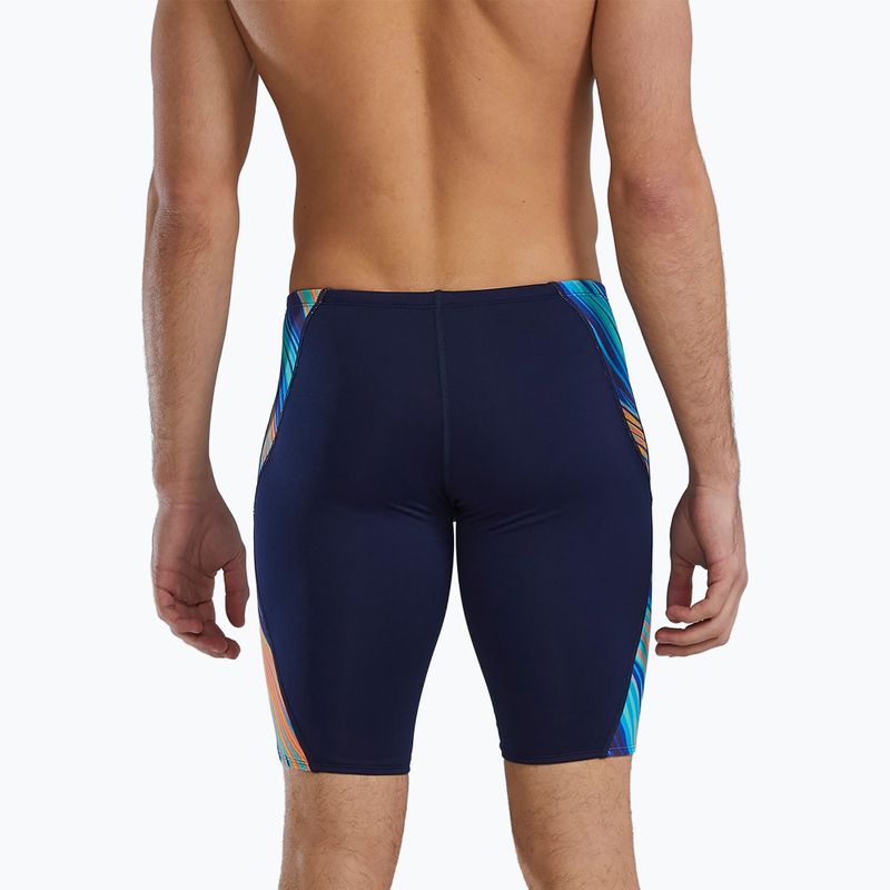 Men's swimming jammers TYR Durafast Elite Riptidal Jammer teal/orange 6