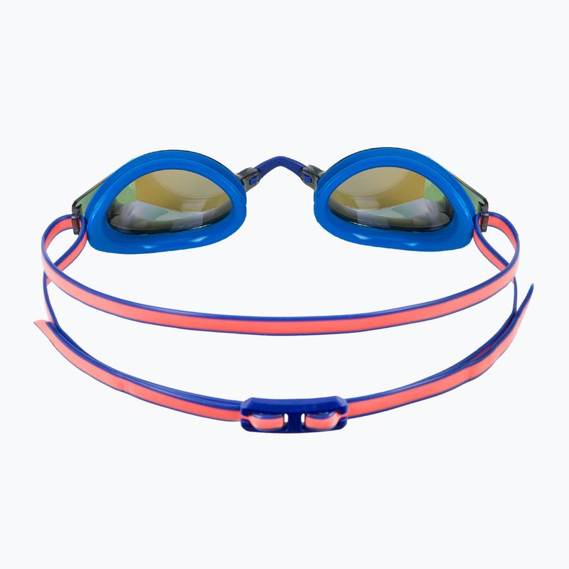 Women's swim goggles TYR Blackops 140 Ev Racing Mirrored blue/coral 4