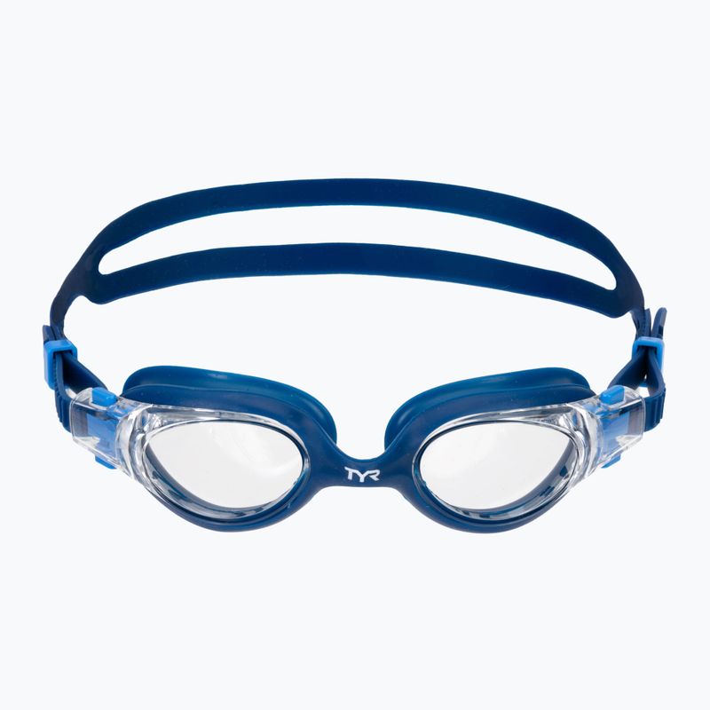 TYR Vesi clear/navy swimming goggles 2