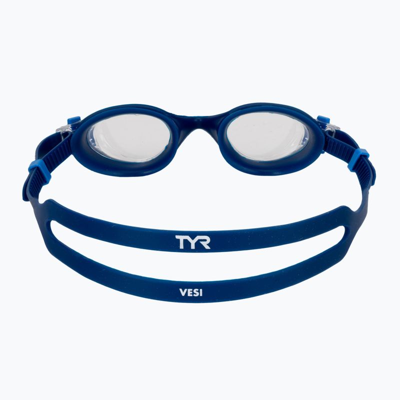 TYR Vesi clear/navy swimming goggles 4