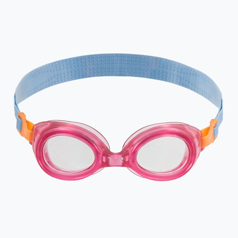 Children's swim goggles TYR Aqua Blaze clear / pink 2