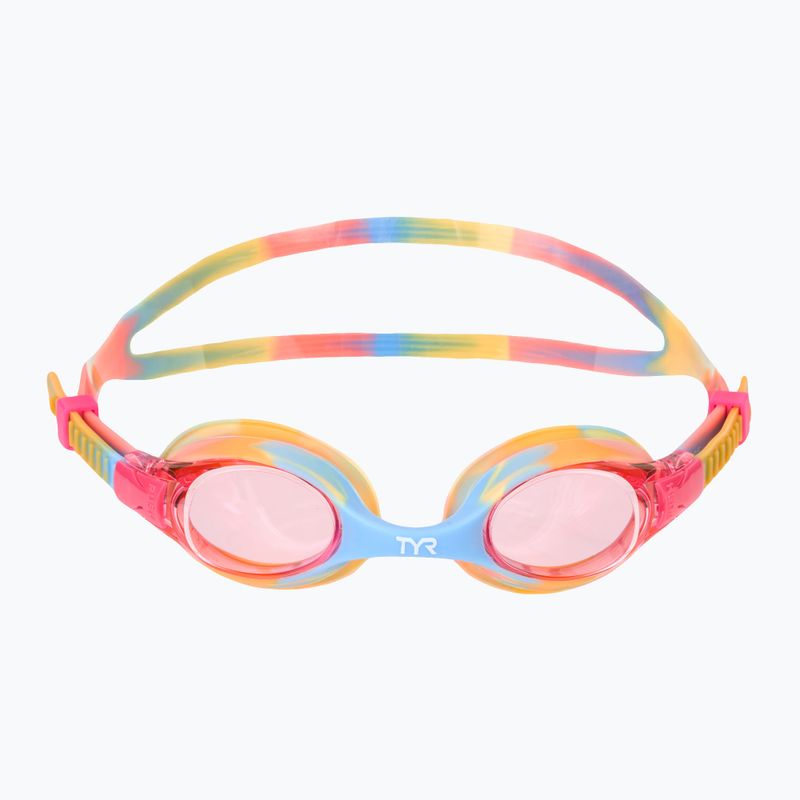 Children's swim goggles TYR Swimple Tie Dye Non-Mirrored pink/orange/yellow 2