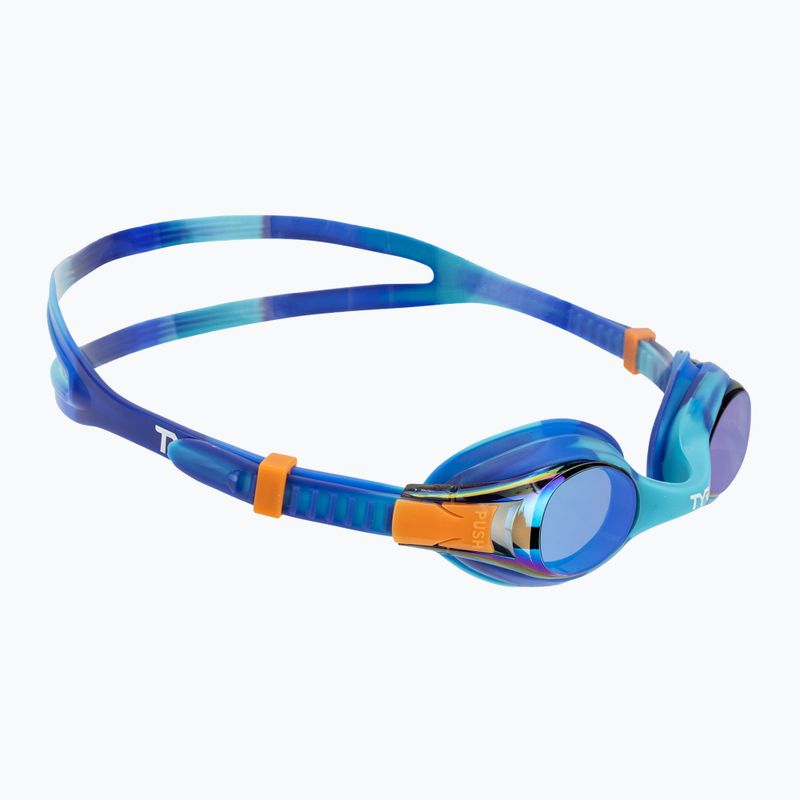 Children's swim goggles TYR Swimple Tie Dye Mirrored blue / multi