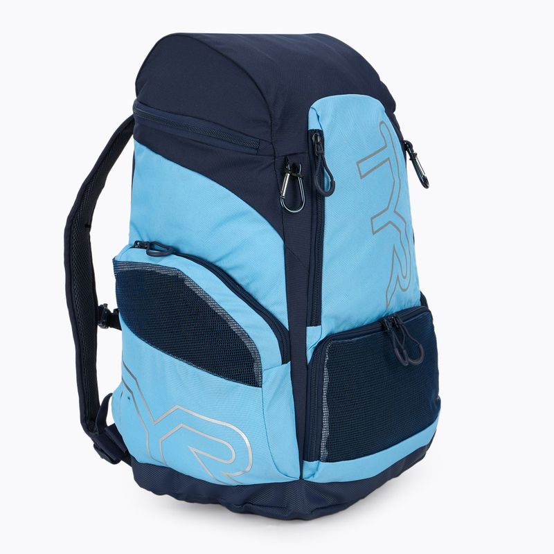 TYR Alliance Team 45 l light blue/navy swimming backpack 2