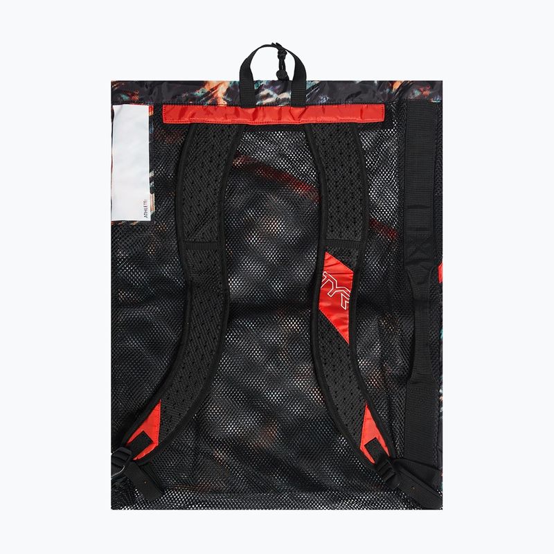 Swim bag TYR Elite Team Mesh 40 l orange / aqua / black 2
