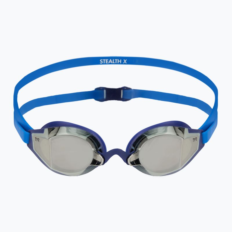 Swim goggles TYR Stealth-X Performance Mirrored blue / multi 2