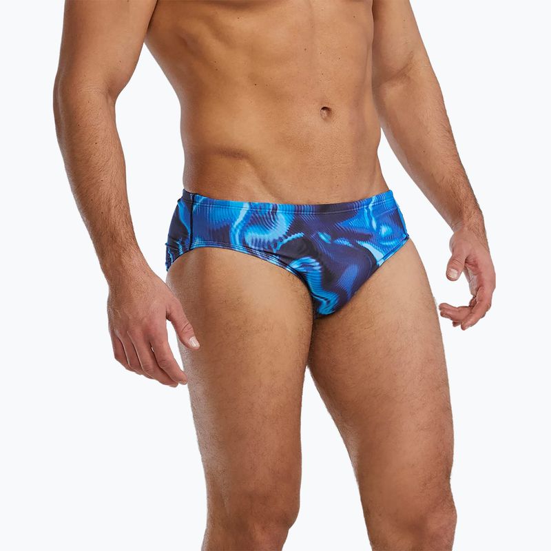 Men's swim briefs TYR Durafast Elite Waveform Brief blue 3