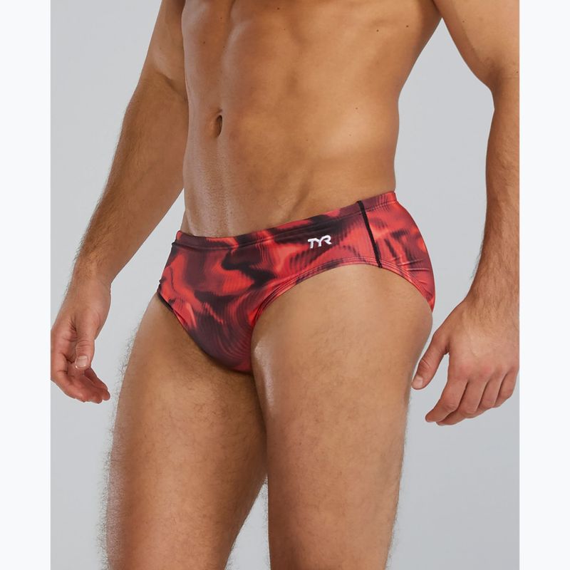Swim briefs Tyr Durafast Elite Waveform red 3
