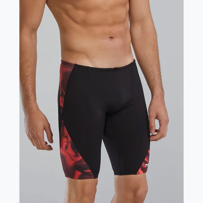 Men's swim jammers TYR Durafast Elite Waveform Blade Splice red 3