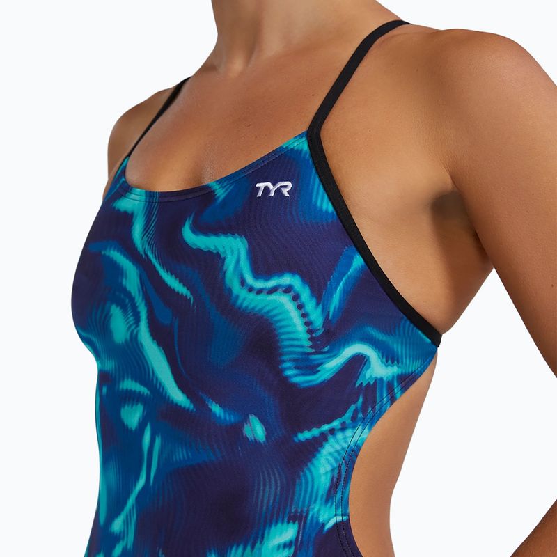 Women's one-piece swimsuit Tyr Durafast Elite Waveform Cutoutfit 7