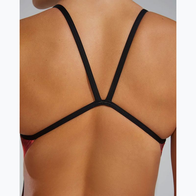 Women's one-piece swimsuit TYR Durafast Elite Waveform Cutoutfit red 9