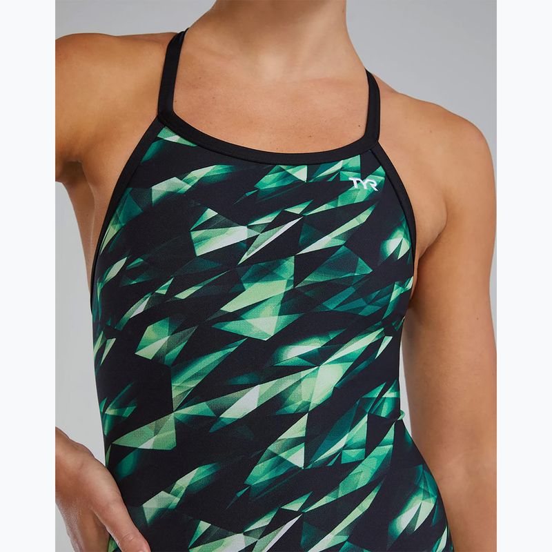 Women's one-piece swimsuit TYR Durafast Elite Triadic Diamondfit green 8