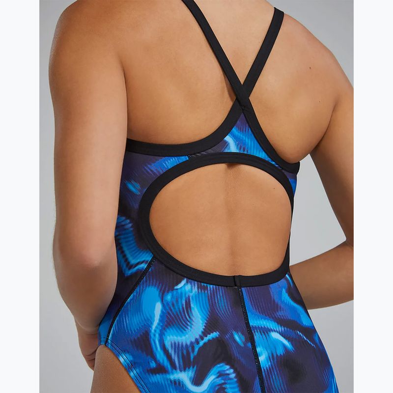Women's one-piece swimsuit TYR Durafast Elite Waveform Diamondfit blue 10
