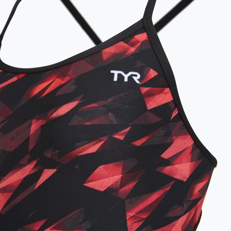 Women's one-piece swimsuit TYR Durafast Elite Triadic Trinityfit red 3