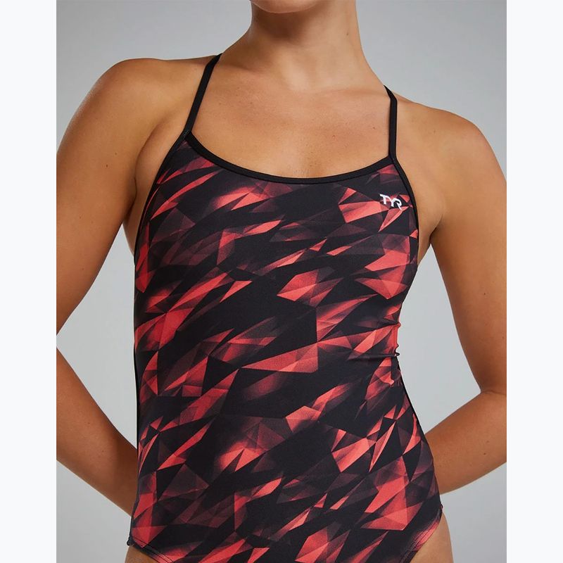Women's one-piece swimsuit TYR Durafast Elite Triadic Trinityfit red 8