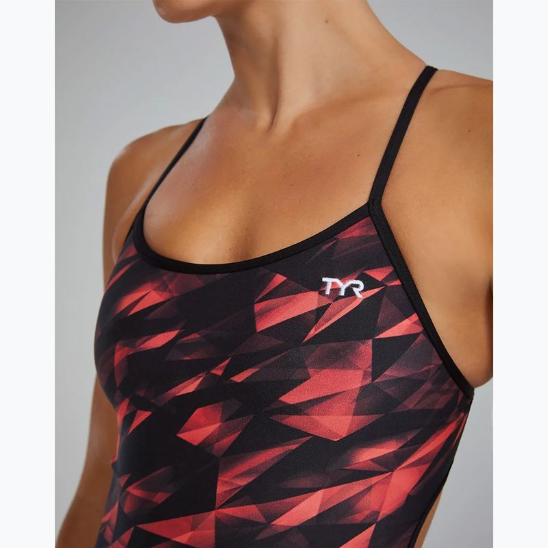 Women's one-piece swimsuit TYR Durafast Elite Triadic Trinityfit red 9
