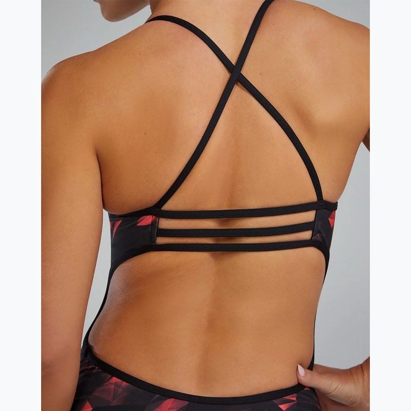Women's one-piece swimsuit TYR Durafast Elite Triadic Trinityfit red 10