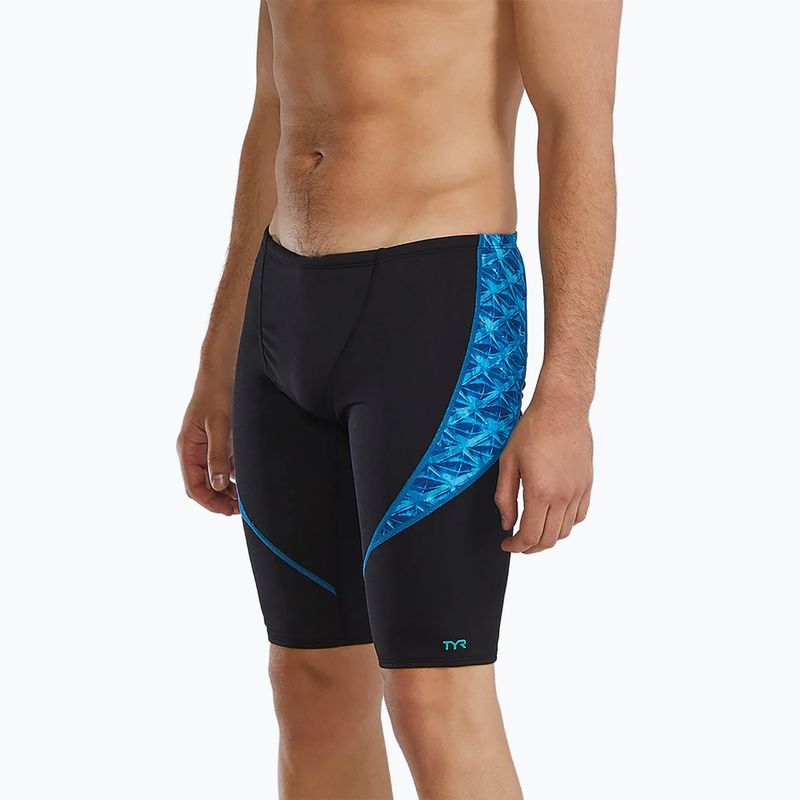 Men's swim jammers TYR Durafast Elite Oceanid Jammer light blue/aqua 3