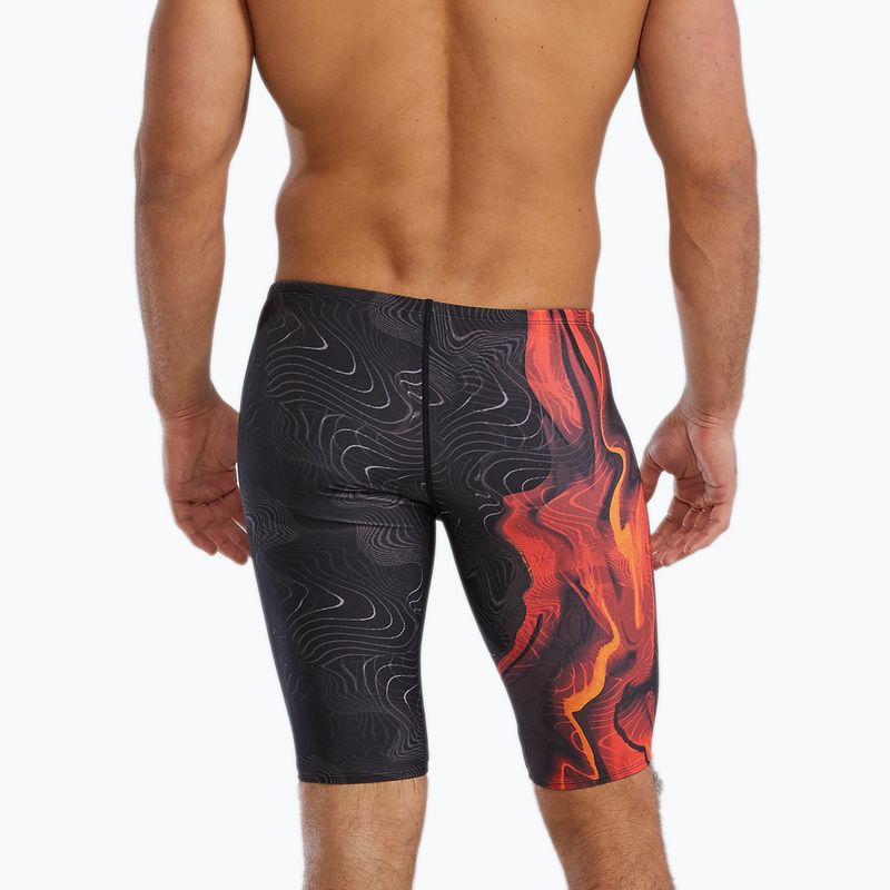 Men's swim jammers Tyr Durafast Elite Firestorm metalic fire 2