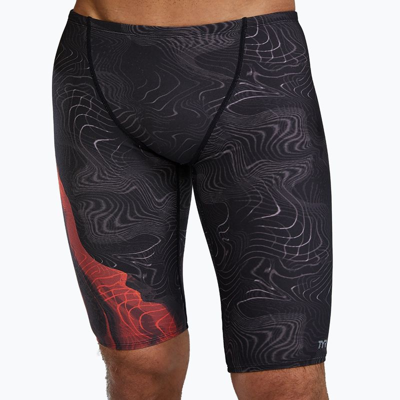 Men's swim jammers Tyr Durafast Elite Firestorm metalic fire 5