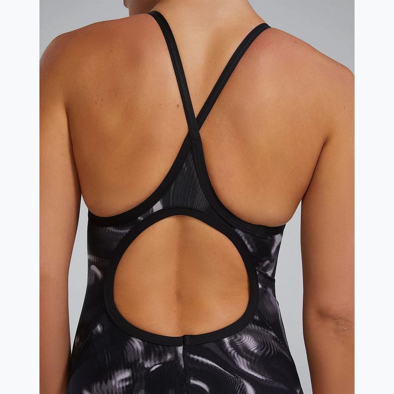 Women's one-piece swimsuit TYR Durafast Elite Waveform Diamondfit titanium 9