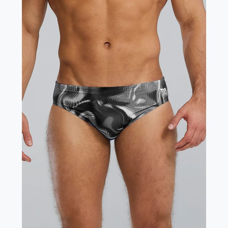 Men's swim briefs TYR Durafast Elite Waveform Brief titanum