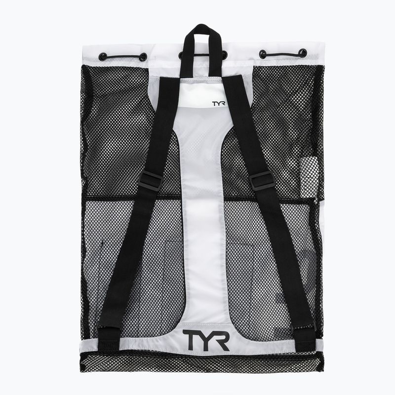 Swim bag TYR Big Mesh Mummy Bag 40 l white 2