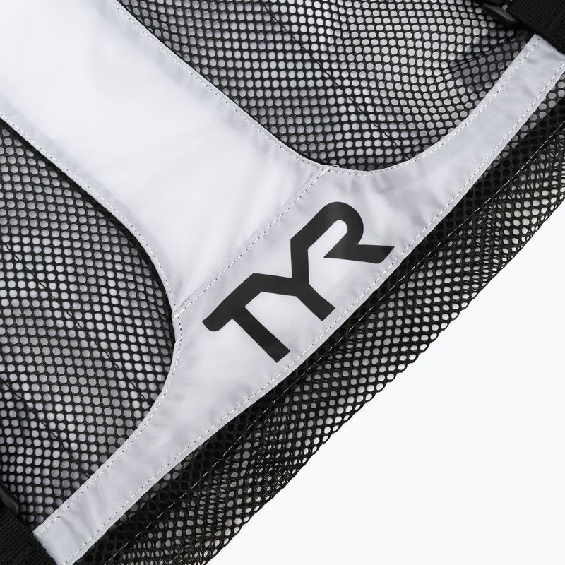 Swim bag TYR Big Mesh Mummy Bag 40 l white 3