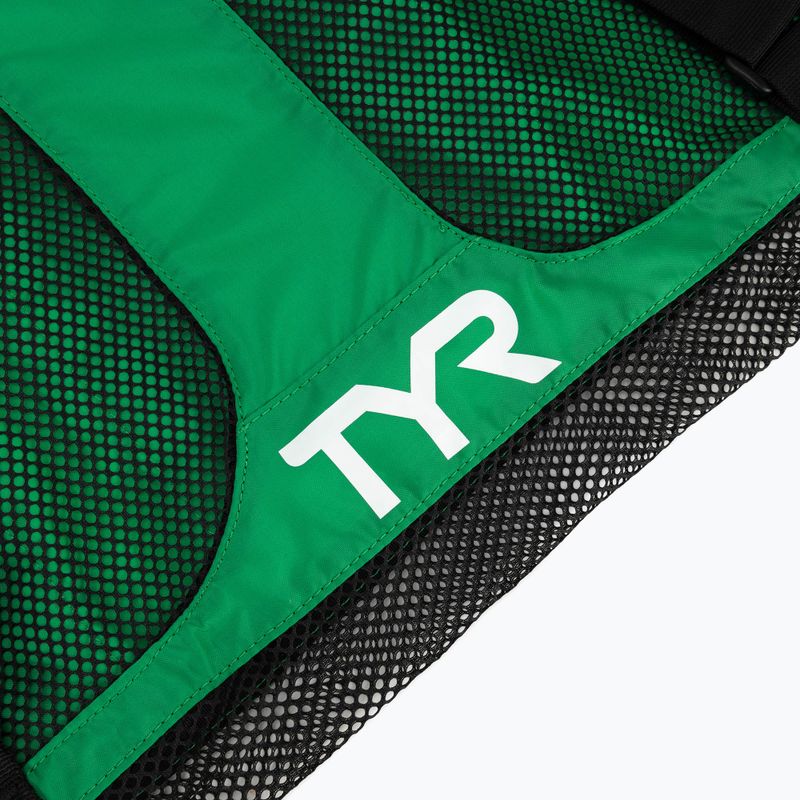 Swim bag TYR Big Mesh Mummy Bag 40 l kelly green 3