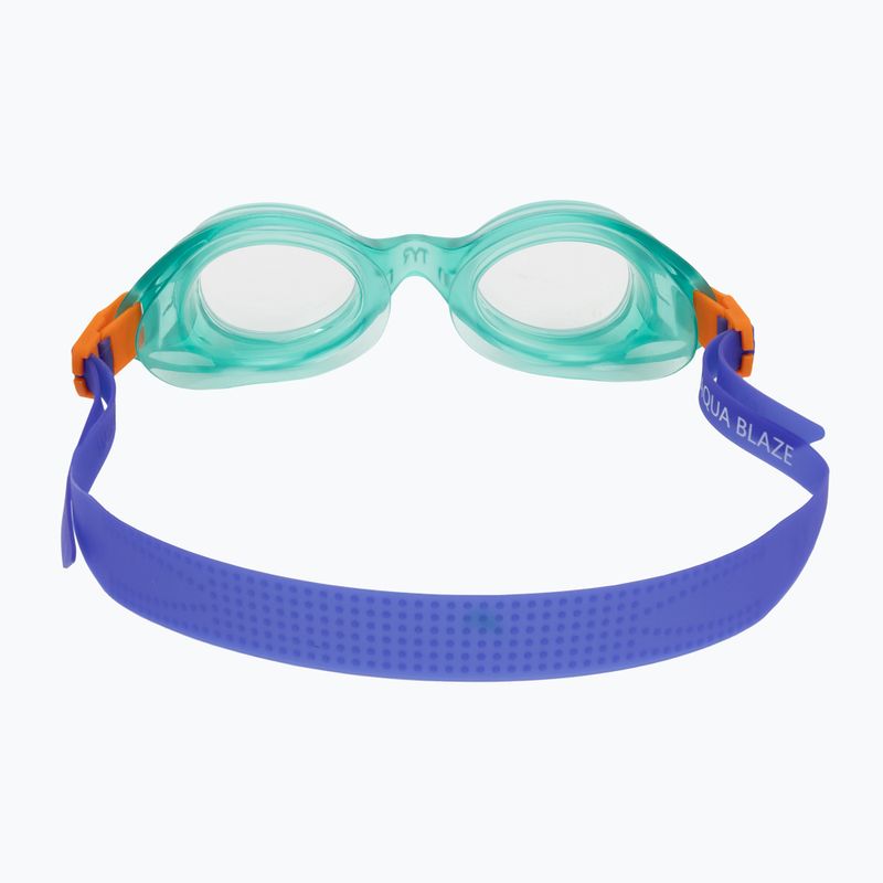 Children's swim goggles TYR Aqua Blaze green/orange 4
