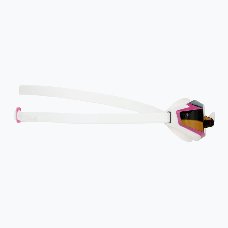 Swim goggles TYR Stealth-X Performance Mirrored pink/white 3