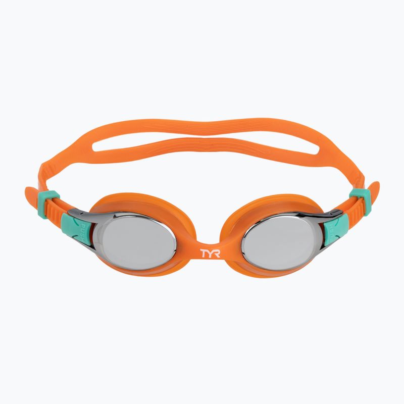 Children's swim goggles TYR Swimple Metallized orange/multi 2