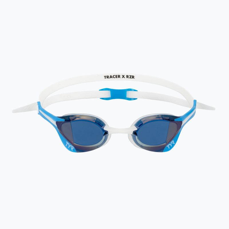 Swim goggles TYR Tracer-X Elite Racing Mirrored blue/white 2