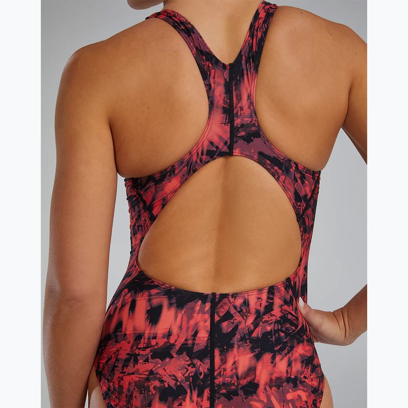 Women's one-piece swimsuit TYR Durafast Lite Seismo Maxfit red 6