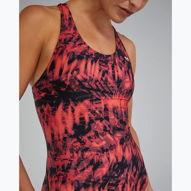 Women's one-piece swimsuit TYR Durafast Lite Seismo Maxfit red 7