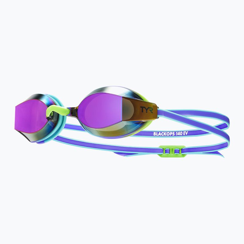 Children's swimming goggles TYR Blackops 140 Ev Racing Mirrored purple/multi