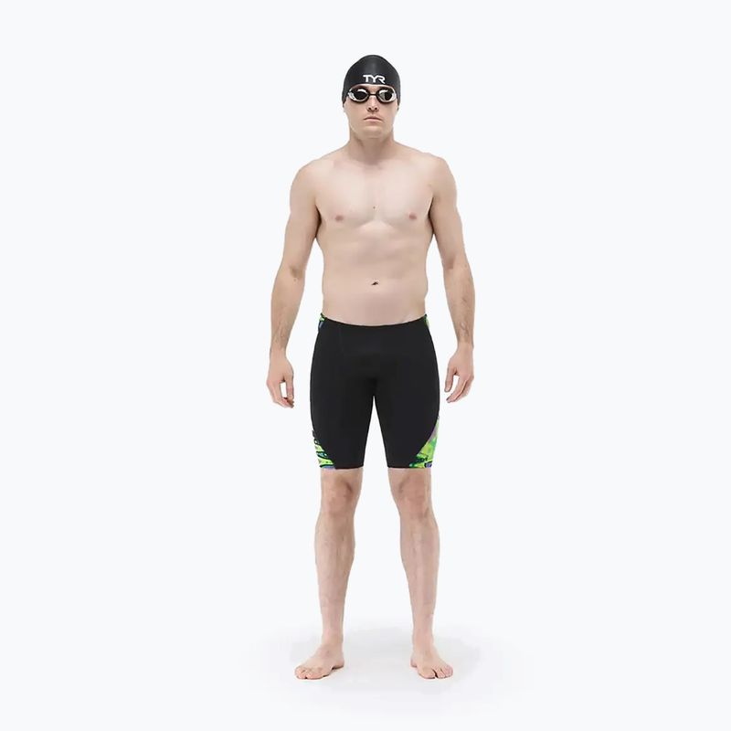 Men's swim jammers TYR Splice Flux Jammer lime/multi 2