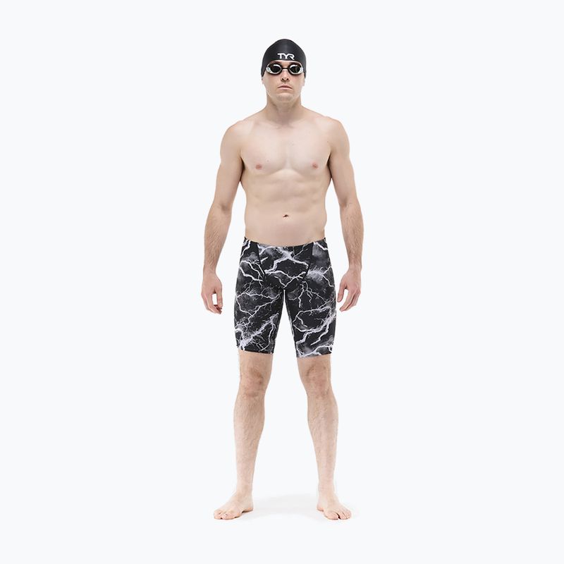 Men's swim jammers TYR Durafast Elite Arterix Jammer titanium 2