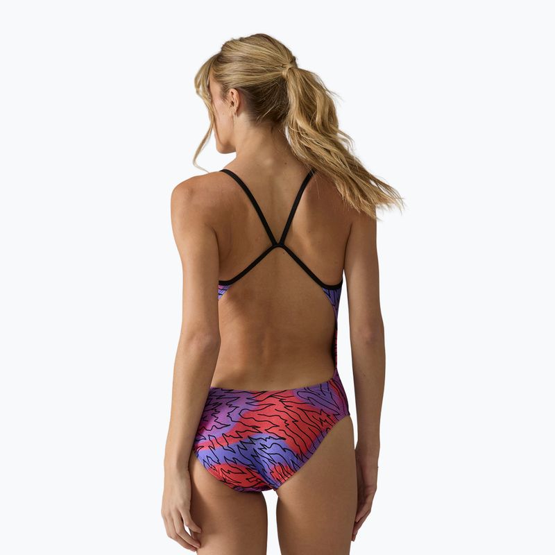 Ladies' one-piece swimsuit Tyr Cutoutfit Hodori orange/purple 2