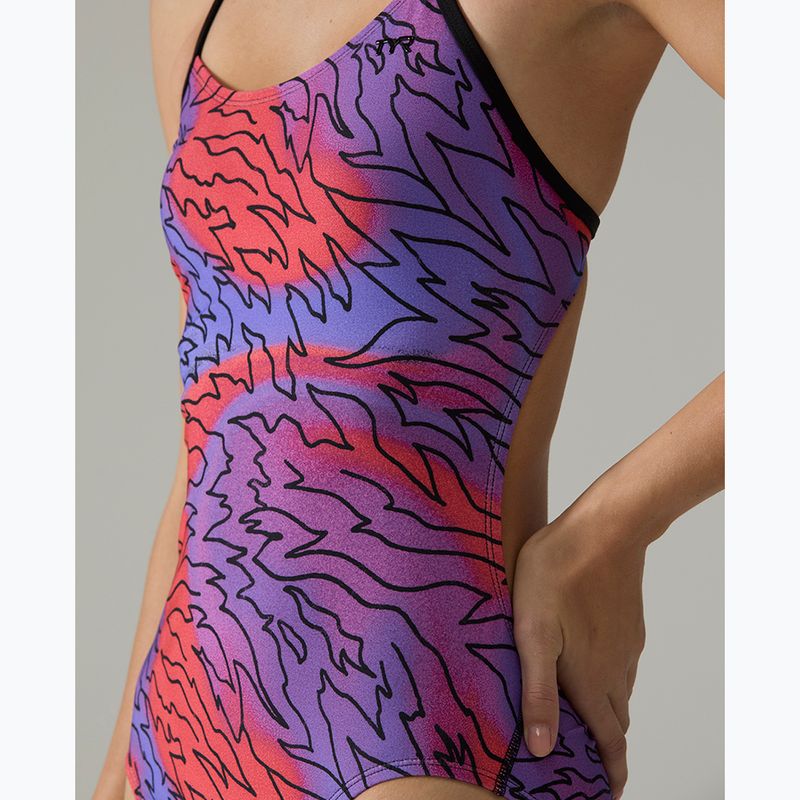 Ladies' one-piece swimsuit Tyr Cutoutfit Hodori orange/purple 6