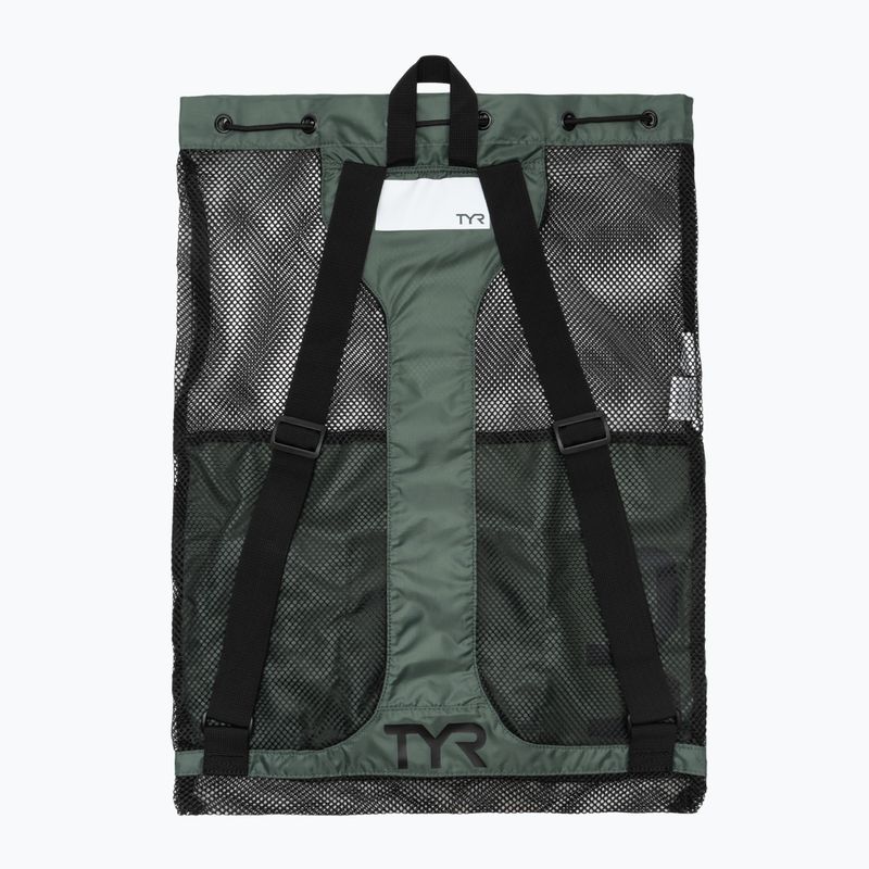 Swimming bag TYR Big Mesh Mummy 40 l olive 2