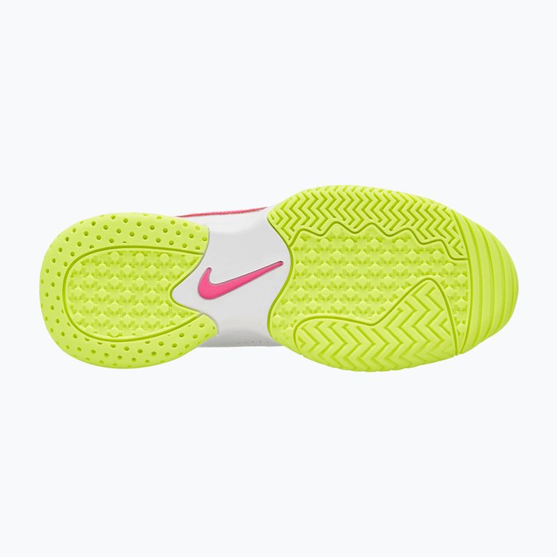 Children's tennis shoes Nike Court Lite 2 Jr white/hot lime/grey fog/laser fuchsia 3