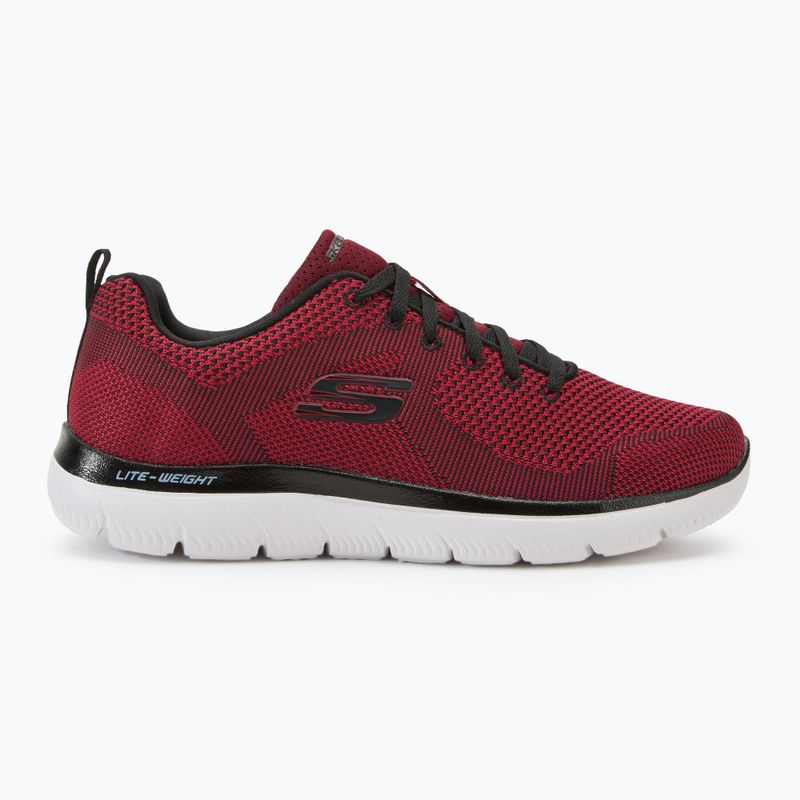 SKECHERS Summits Brisbane red/black men's shoes 2