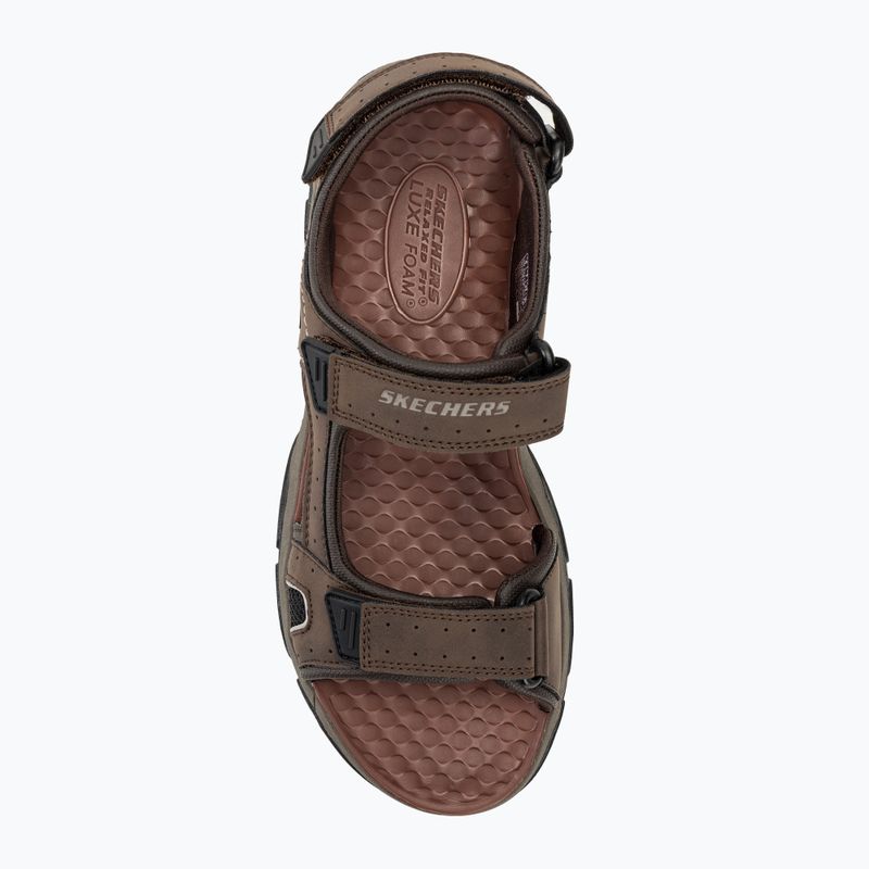 SKECHERS Tresmen Hirano chocolate men's sandals 5