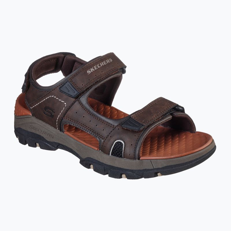 SKECHERS Tresmen Hirano chocolate men's sandals 8