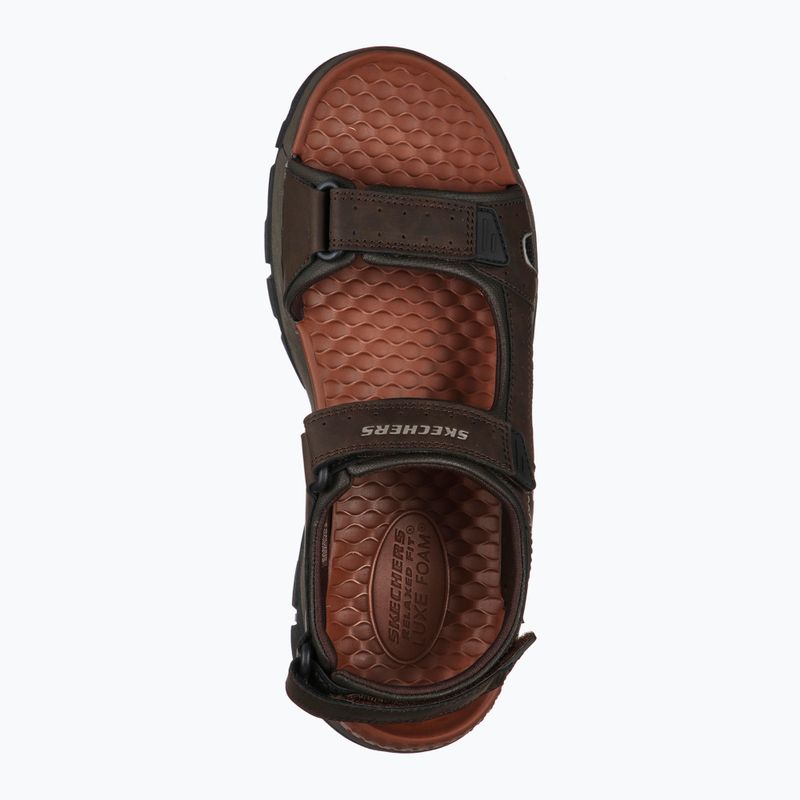 SKECHERS Tresmen Hirano chocolate men's sandals 11
