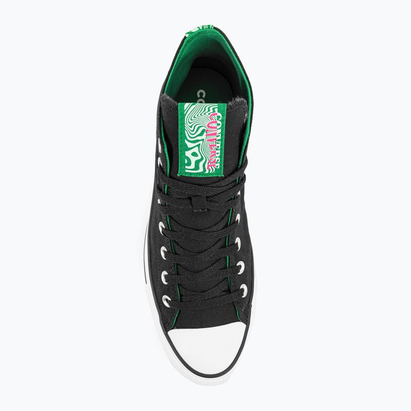 Converse Chuck Taylor All Star Hi black/green/prime pink trainers 6