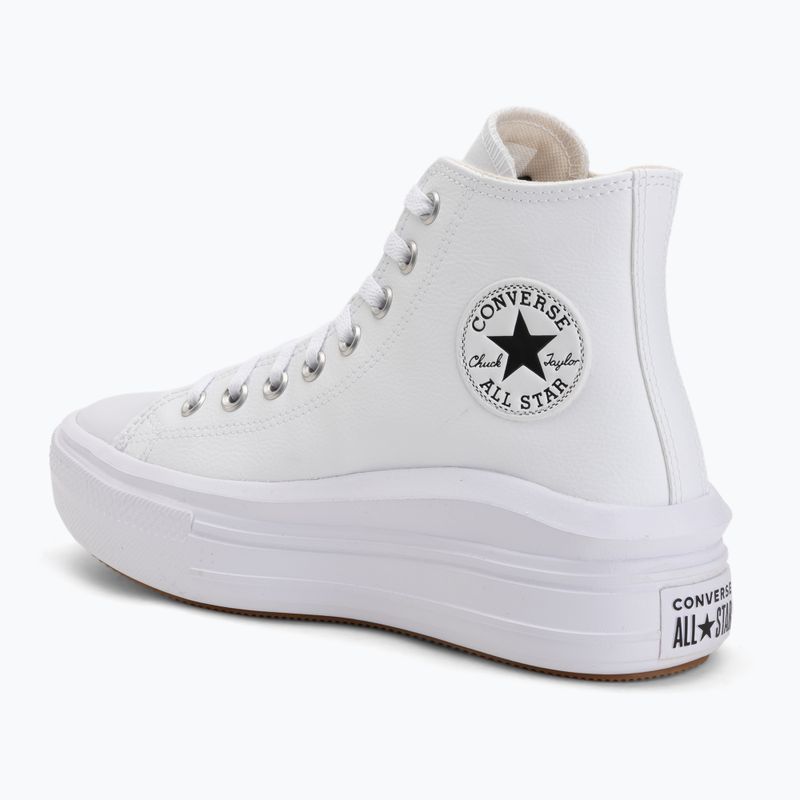 Women's trainers Converse Chuck Taylor All Star Move Platform Leather white 3