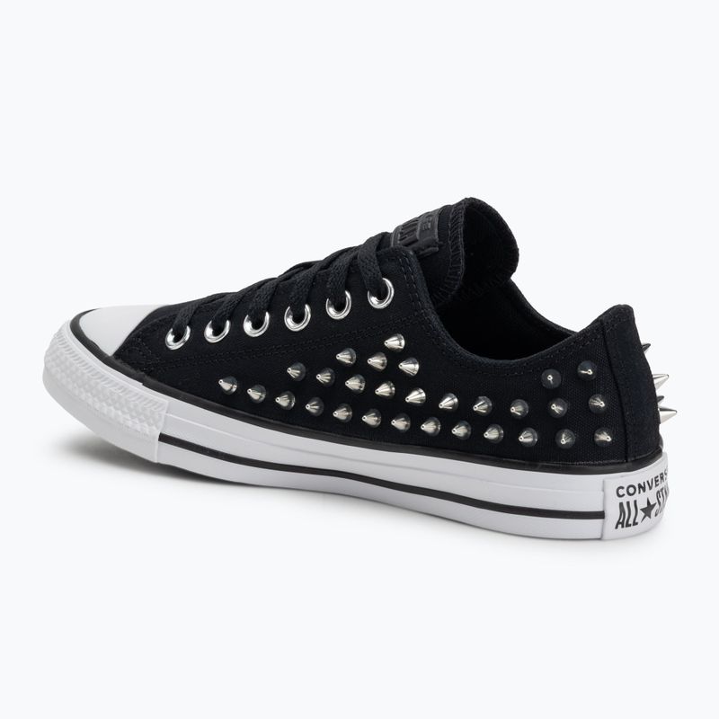 Chuck Taylor All Star Studded black/silve/white children's trainers 3